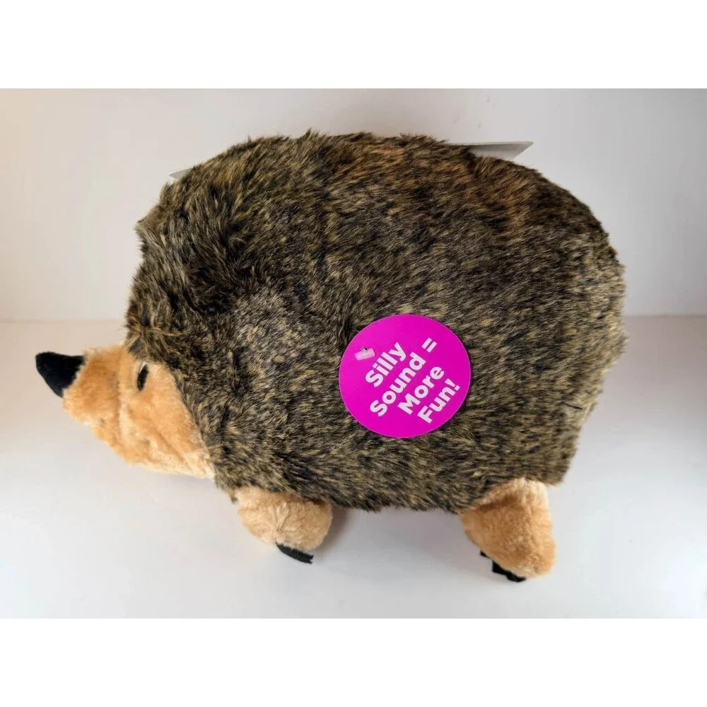 Outward Hound Hedgehogz XL Dog Toy Plush Squeaky Grunting Hedgehog